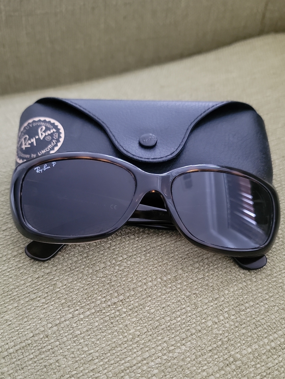 Ray-Ban JACKIE OHH Tortoiseshell Sunglasses - Dark Brown Frame, Brown Lenses